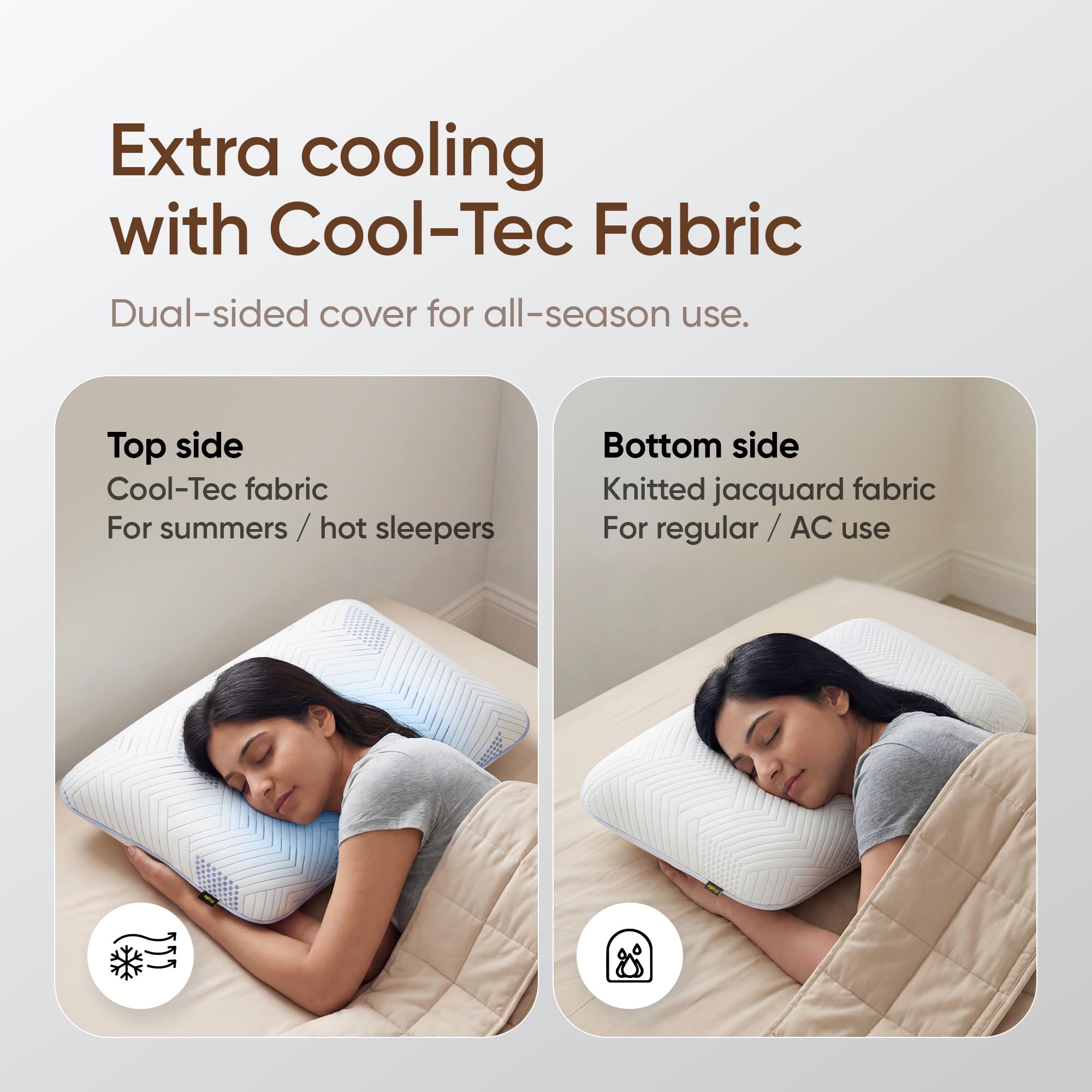 Cool Latex Pillow for Neck Pain & Sleep -3 Cool Latex Pillow for Neck Pain & Sleep -3