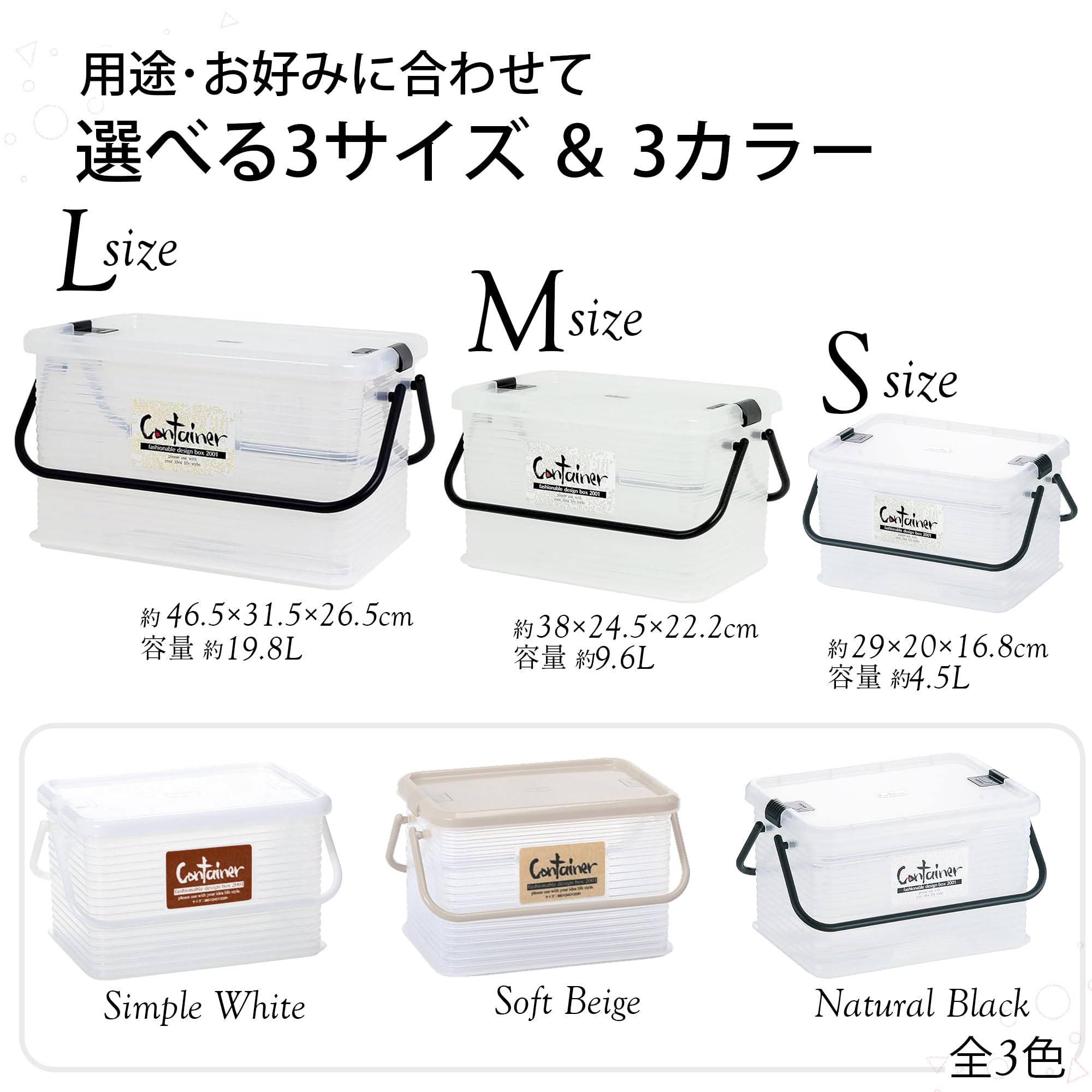 Amazon.co.jp: SankoPlastic 144362 Storage Case, Container, Clear