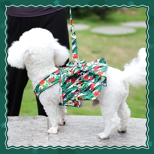 Miniatura 4 de Gyuzh Vestidos para perros pequeños, vestido de cachorro, faldas para perro, vestido floral con lazo, vestido de princesa para perros pequeños, ropa