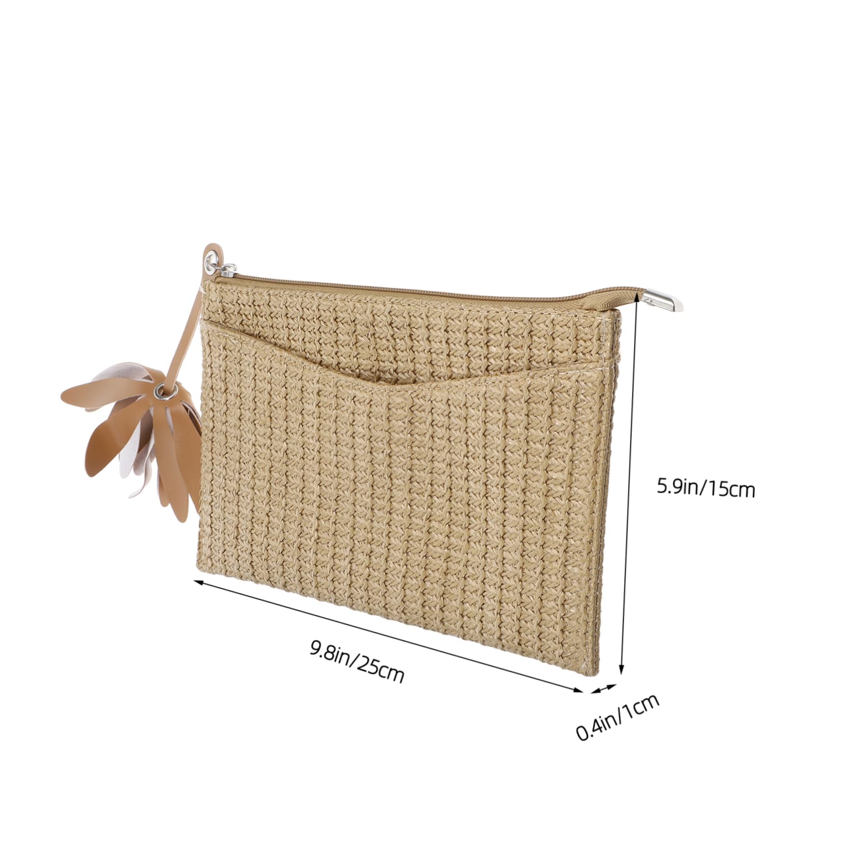 FOMIYES Handmade Straw Bag Women's Handbag Beach Handbag Small Straw Clutch Stylish Summer Bag