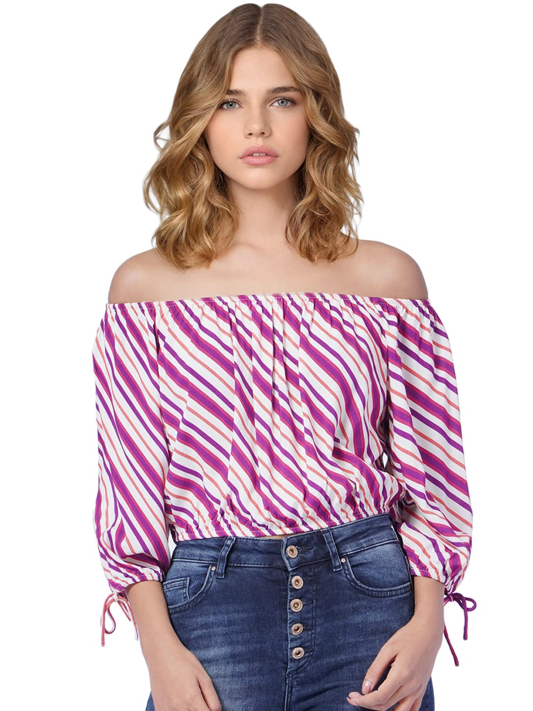 only Women's Rayon Blend Regular Fit Top-picture-35