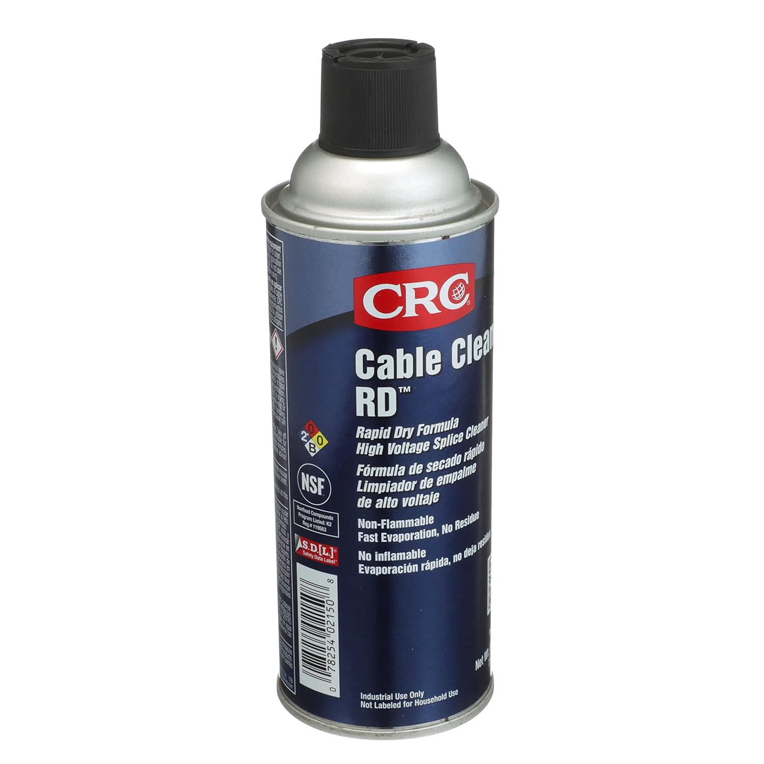 CRC Cable Clean RD High Voltage Cleaner 02150 – 16 Wt Oz., Aerosol Cleaner for Cable Splicing and Terminating