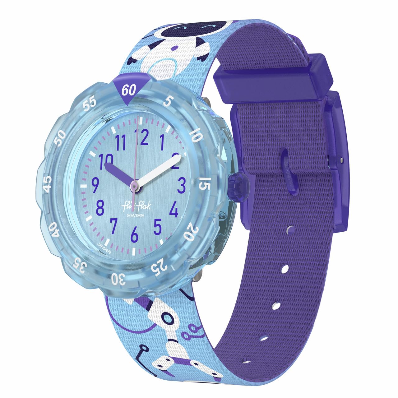 Flik Flak Unisex Kids Watch Casual Blue Bio-sourced Quartz ROBOTOLOGY