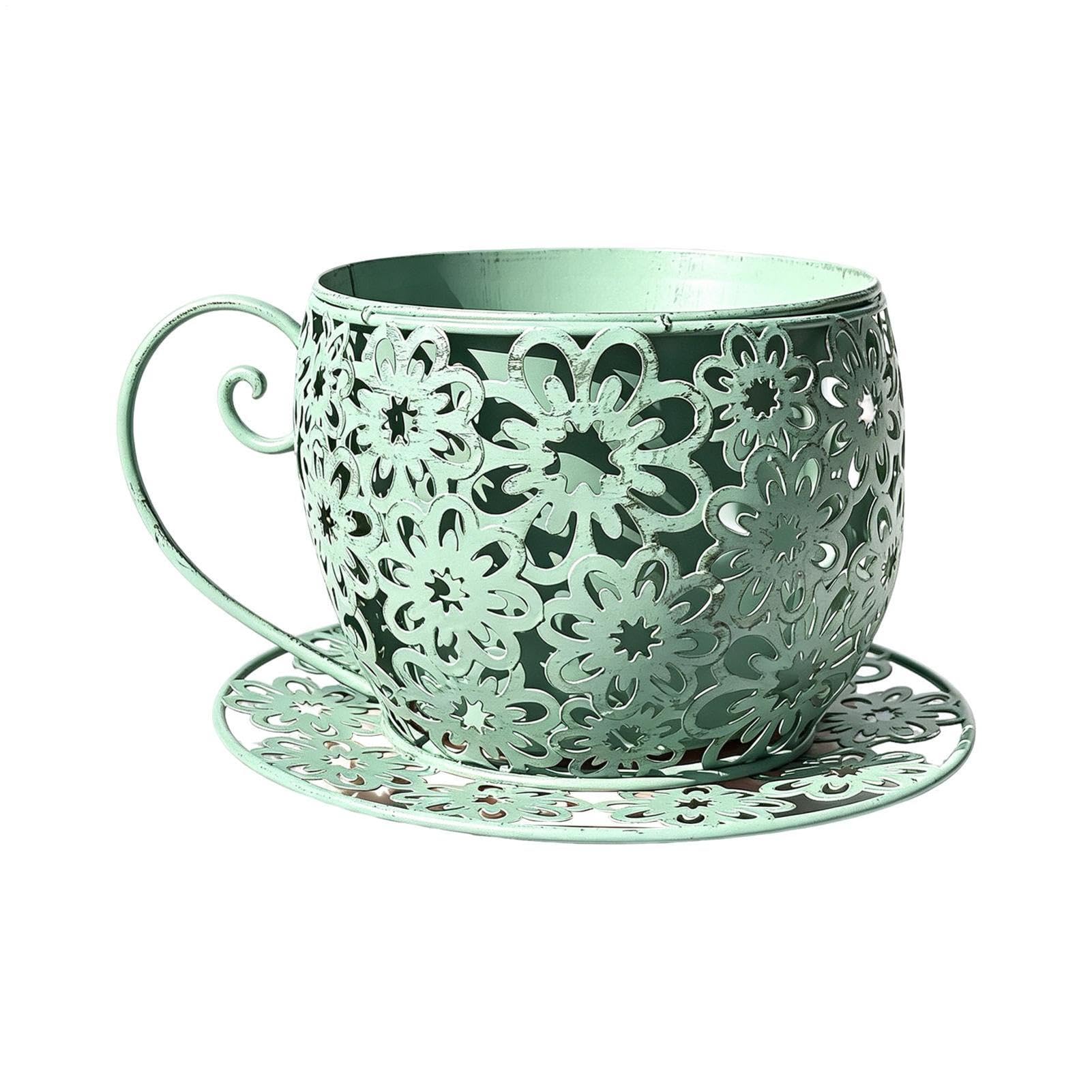 Grand pot de fleurs en fer rétro creux jardinière extérieure pour terrasse et maison