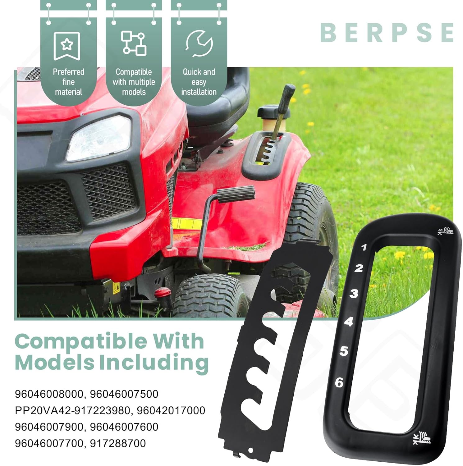 583351401 Height Console Cover/Lawn Tractor Deck Lift Console Insert Compatible with Craftsman Husqvarna Poulan Pro Mower Deck, Replaces 414581 532414581 583326701