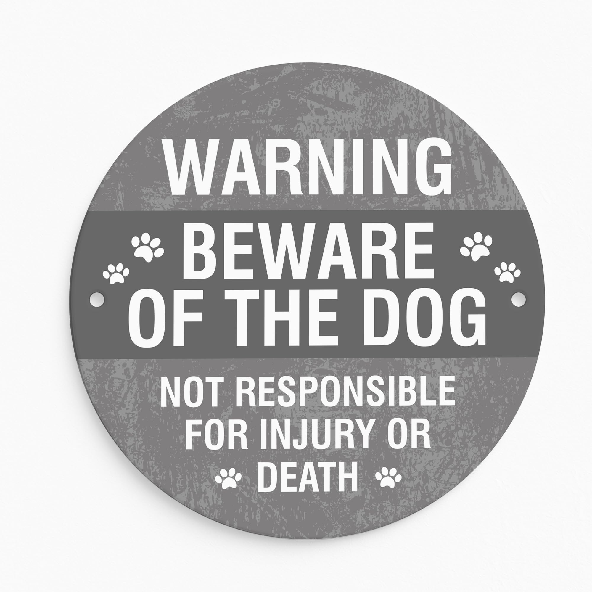 Red Ocean WARNING Sign For Home Beware of the Dog Sign Acrylic Beware For Fence Gate Dog Warning Outdoor Gate Shed Wall Plaque