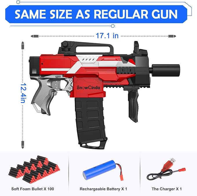 Electric Air Gun Gatling Boy Toy Military Weapon Gun Model Water Bullet