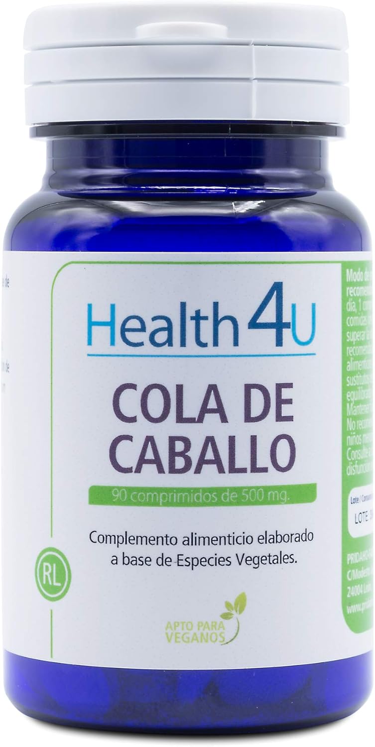 H4U - Cola de Caballo 90 Capsulas 500mg - Mejora la Retención de Líquidos