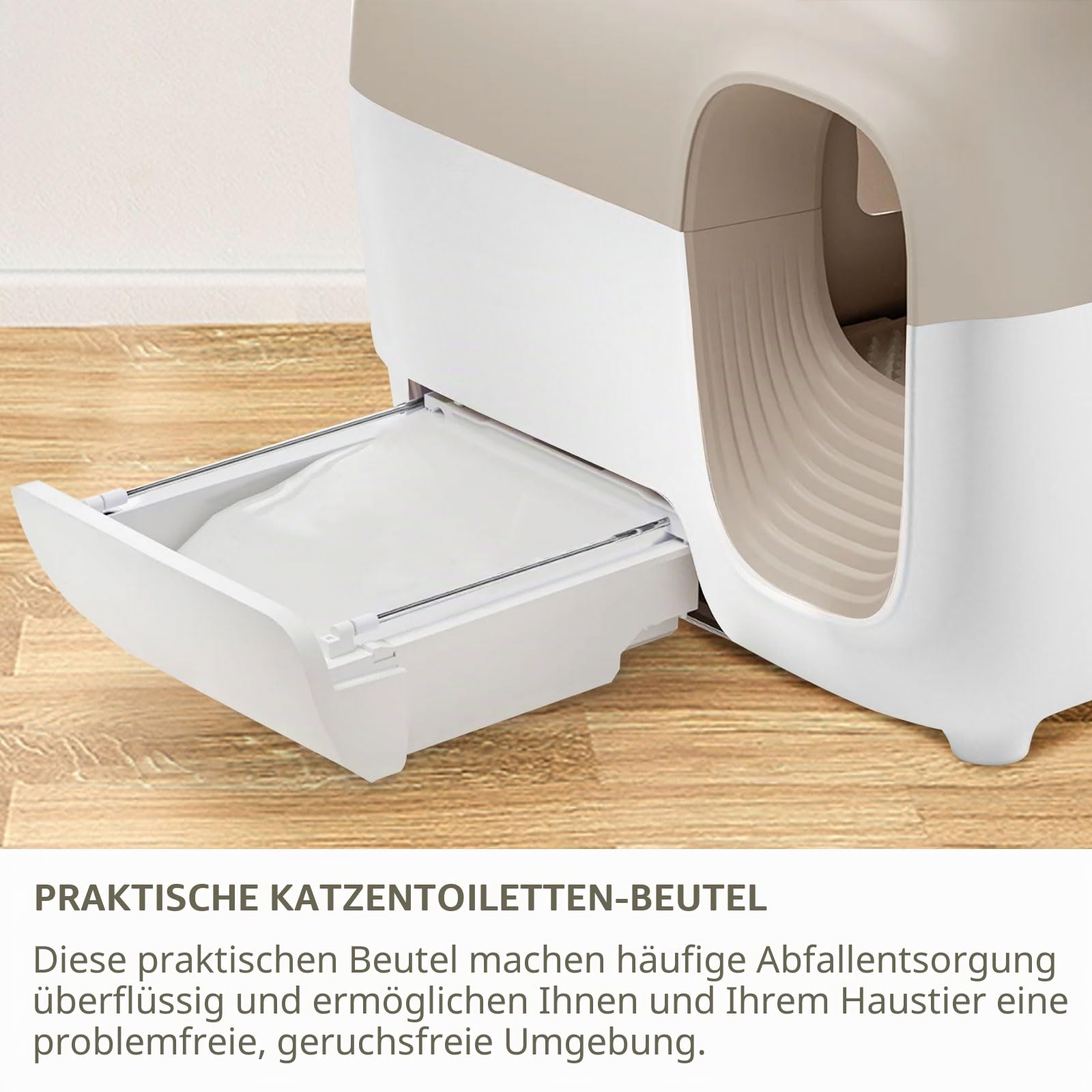 100 Stück Katzentoilettenbeutel für PetSnowy Snow+ Katzentoilette, selbstdichtende Müllbeutel für PetSnowy, strapazierfähig, reißfest und auslaufsicher
