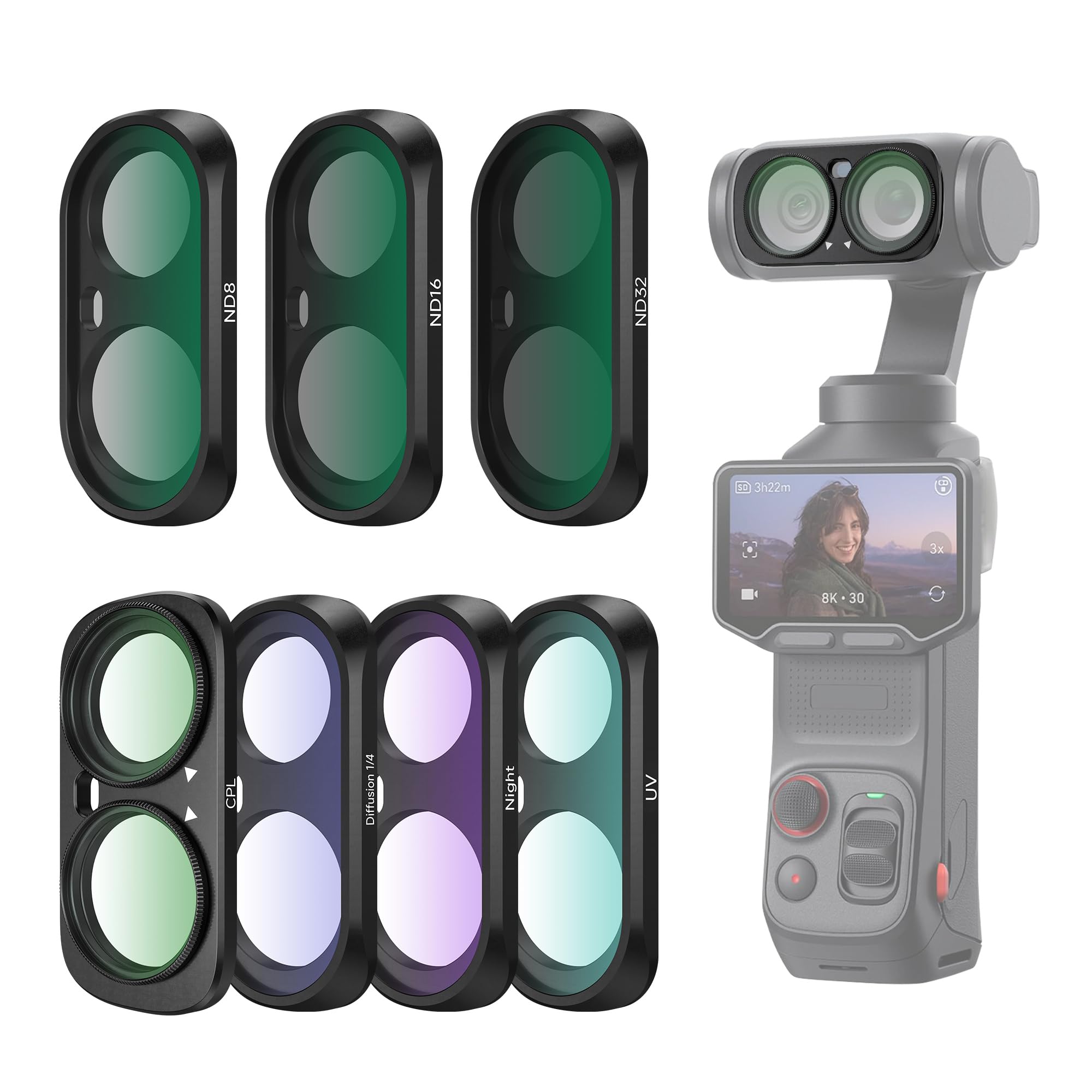 Amazon | CYNOVA For Insta360 Luna Ultra 磁気フィルター 7点 対応CPL