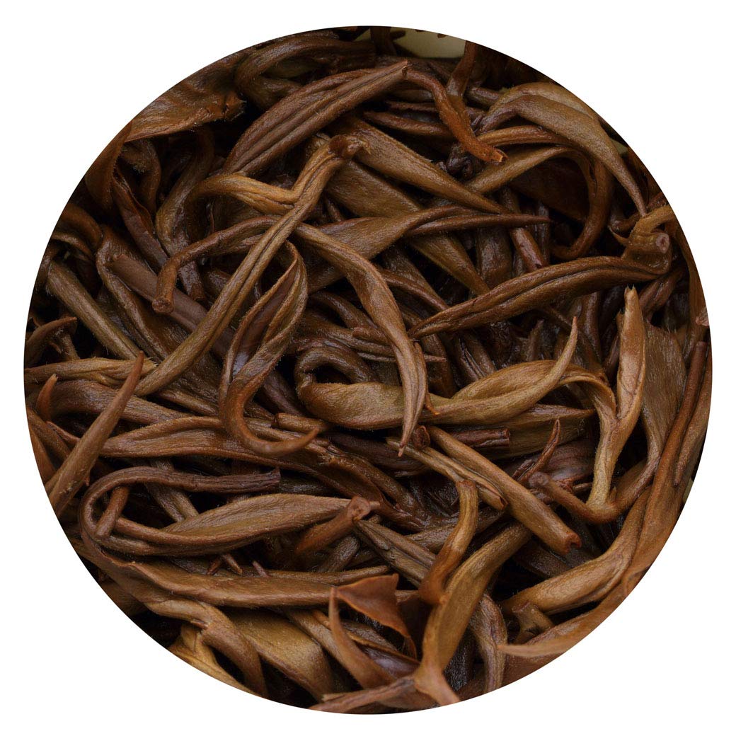 GOARTEA 500g (17.6 Oz) Nonpareil Supreme Organic Yunnan FengQing Golden Bud Snail Dian Hong Chinese Black Tea Negro