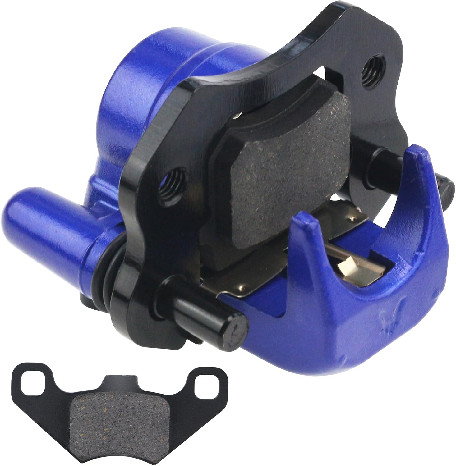 PRO BAT Hydraulic Rear Disc Brake Caliper System/Pads for 125cc 250cc ATV Quad PIT PRO Dirt Bike Buggy (Blue)