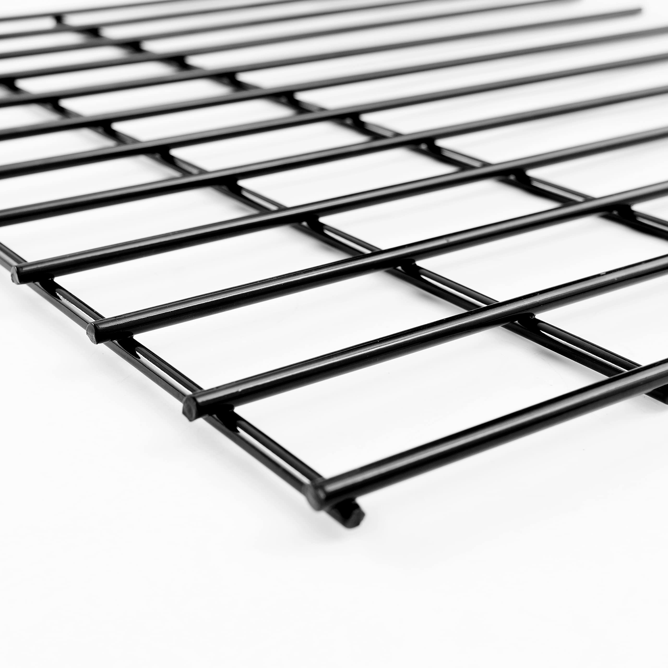 LADECH 20”x20” (6 Pack) No Dig Animal Barrier Fence, Super Thick 6mm Diameter Black Powder Coated Steel - Underground Decorative Garden Dog Fence Ground Stakes Defense for Outdoor Garden Yard Patio