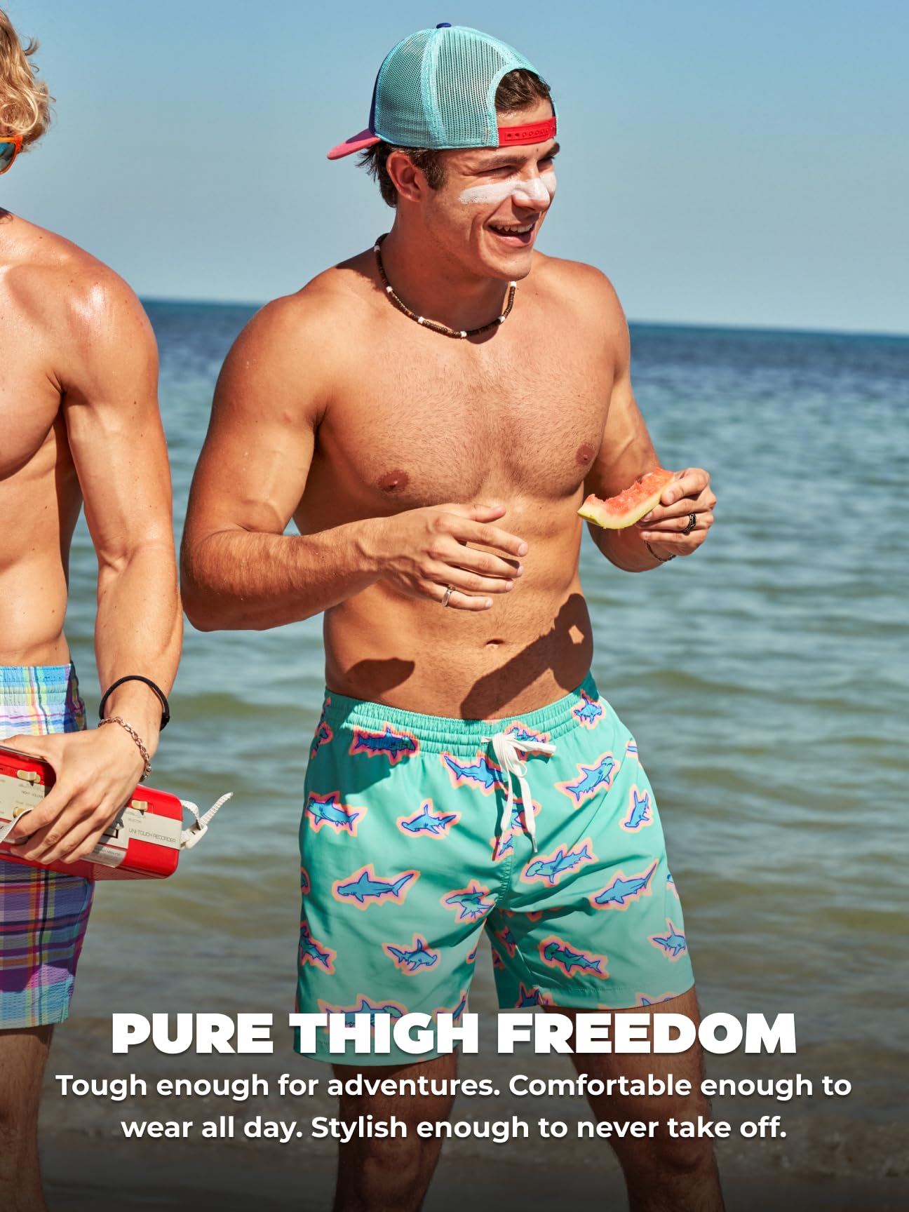 Chubbies Gefütterte Herren-Badehose, 17,8 cm, Badeshorts und Herren-Shorts mit elastischem Bund, Stretch, Boxershort-Futter, LSF 50+