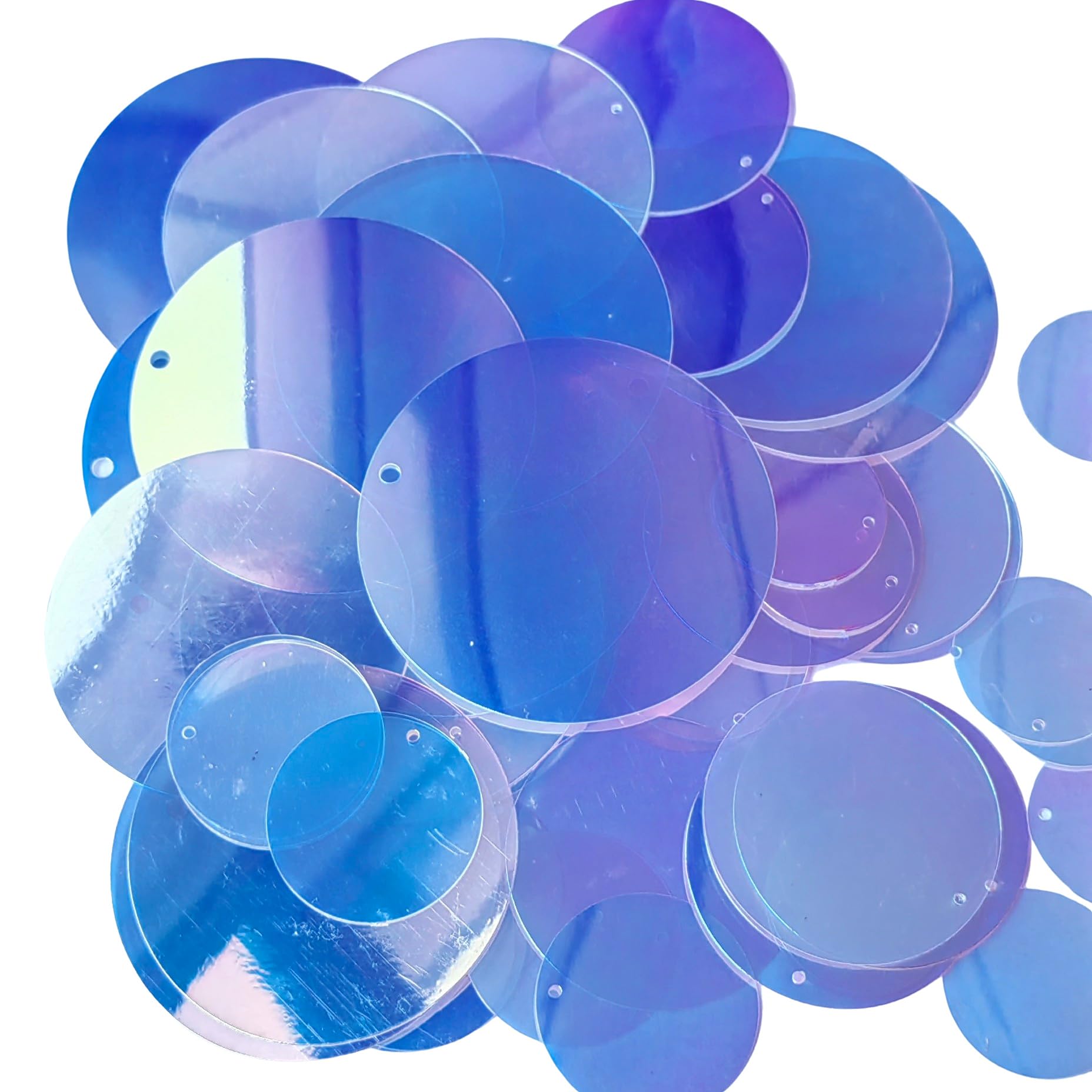 5 Beutel Runde Pailletten 10mm - Bastel Pailletten Mit Seitlichem Loch