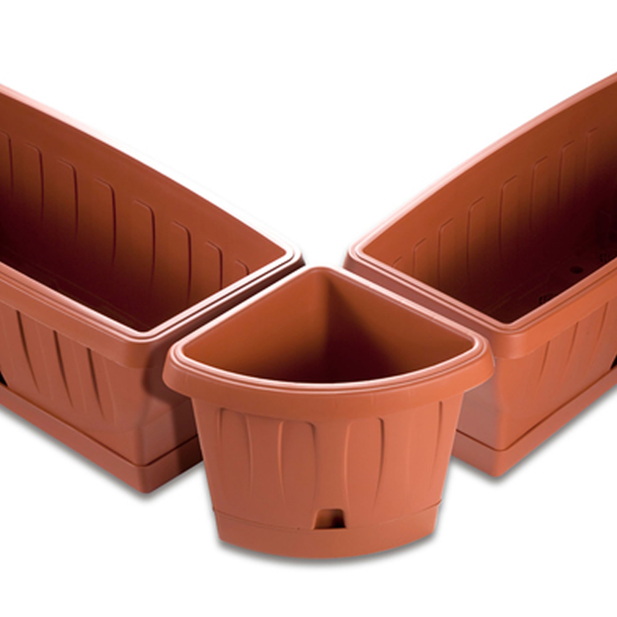 Bama Etika Presina Con Piattino In Terracotta 30x14.6x24.5 Cm | Sottopentola Resistente 3 Anni Garanzia
