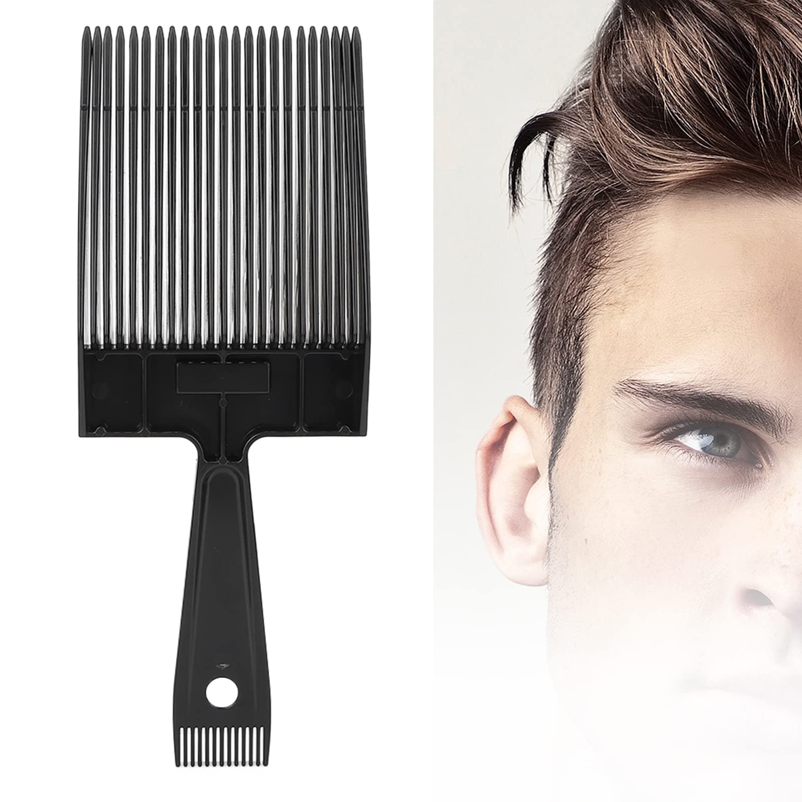 Flat Top Comb, 27x10. 5cm ABS Ergonomic Trimming Flat Top Guide Hair Comb Barber Combs Hairdressing Comb Lightweight for Barber Shop - Image 2