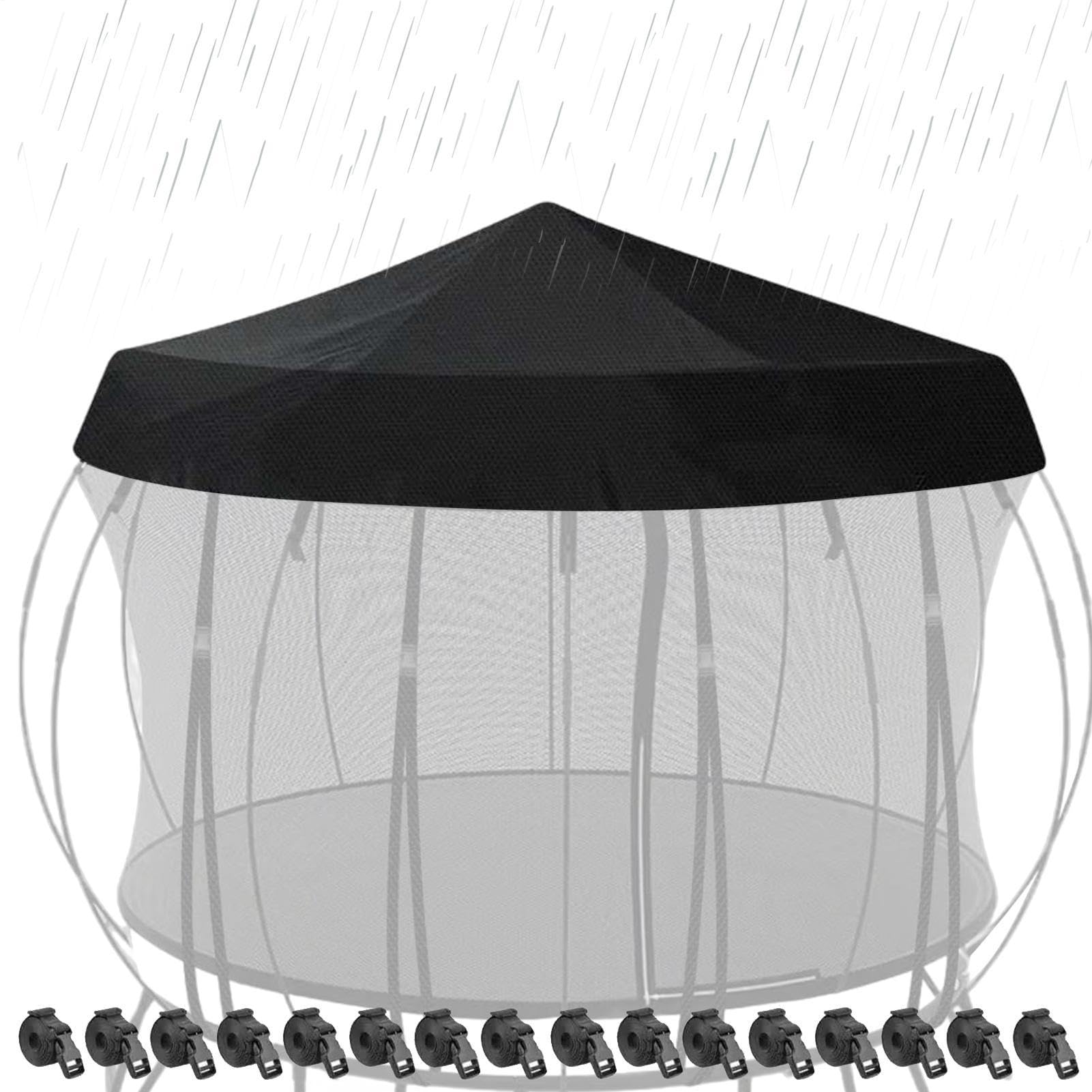 Outdoor Round Trampolin Cover - 600D Oxford Cloth 340cm Heavy Duty