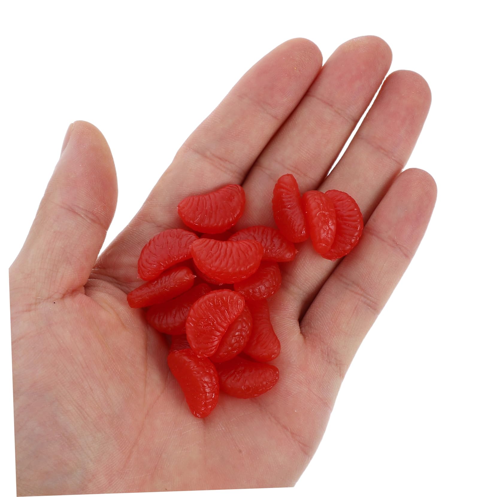 Toyvian 5 Sätze Mini Orangefarbene Scheiben Charms Für Diy Bastelprojekte Telefon Dekoration Und Haarschmuck Langlebig Und Leicht Zu Verwenden 32 Stück * 5