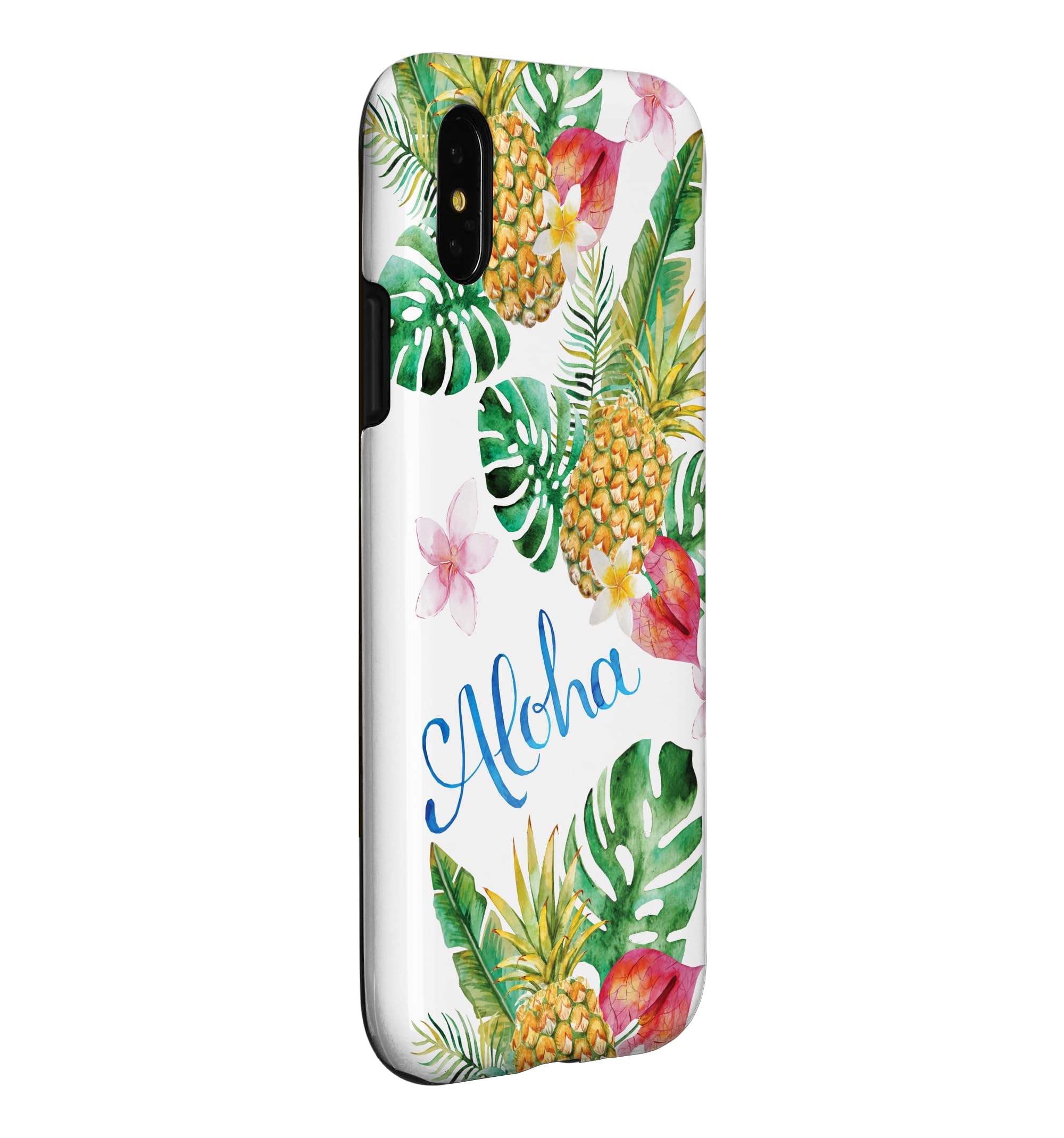 Amazon.com: Aloha Tropical Hawaii Pineapple Case for iPhone X/XS