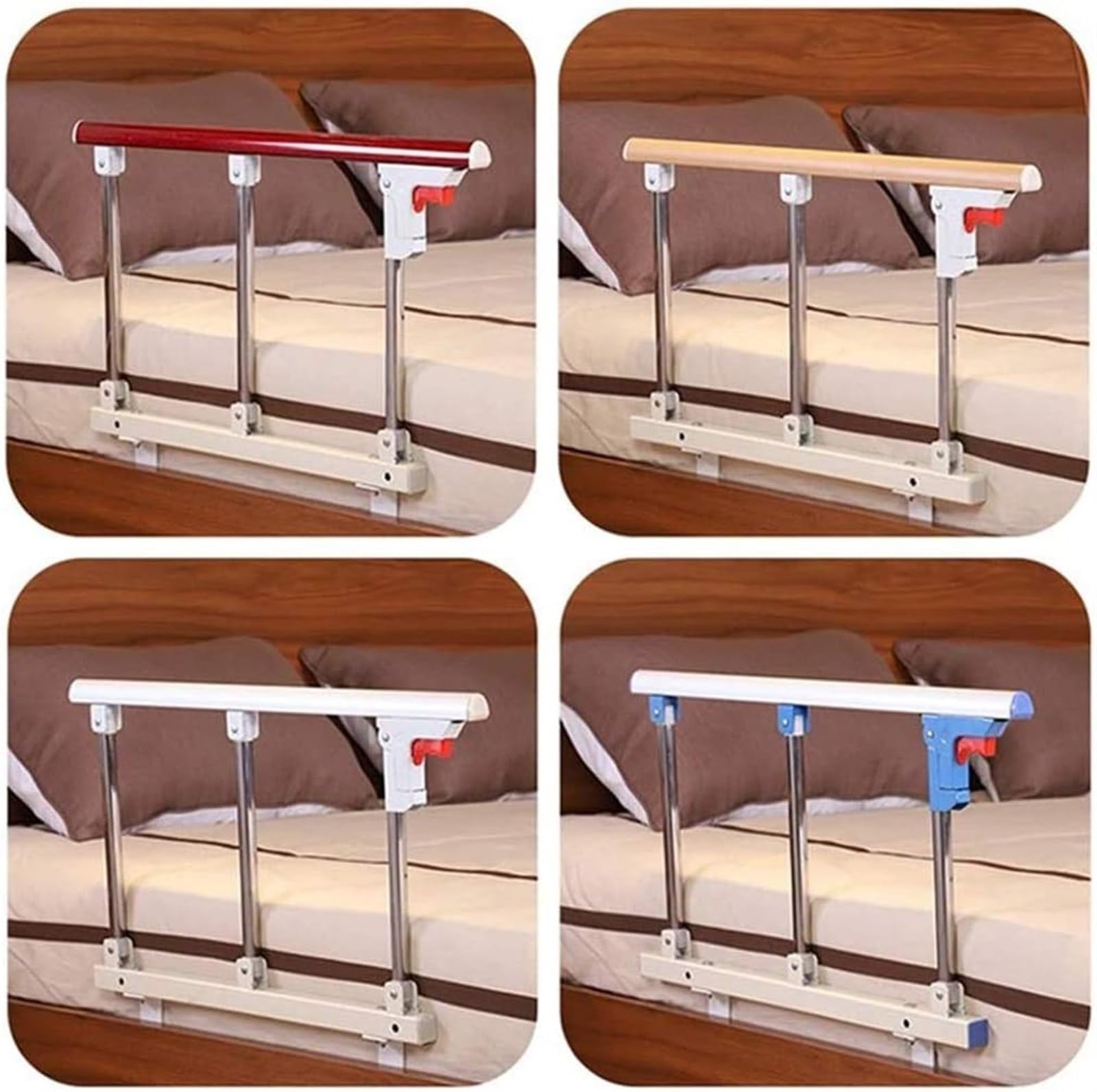 Sponda Letto for Anziani 70 * 40 cm, sponda Letto Pieghevole in Modo Sicuro, bracciolo avanzato ausiliario Regolabile sul Comodino (Color : A)