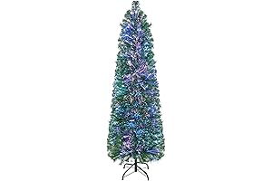Goplus 5ft Fiber Optic Pencil Christmas Tree: A Festive Delight for Small Spaces