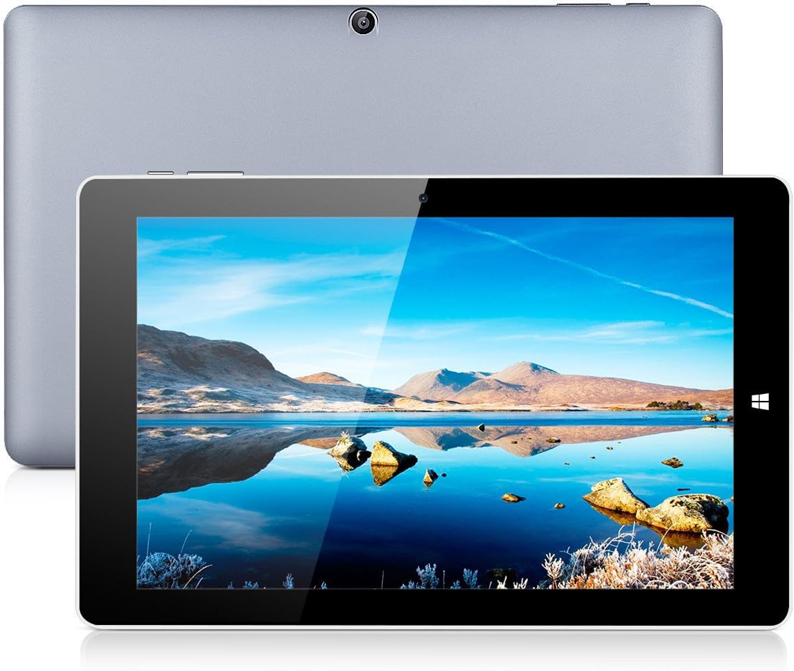 10.1" IPS CHUWI Hi10 Pro Tablet PC Dual OS Windows 10 and Android 5.1 4GB/64GB Intel Cherry Trail Z8350 64bit Quad Core WiFi Type-C Support TF Card Extend IOS 128GB Android 32GB (Grey)