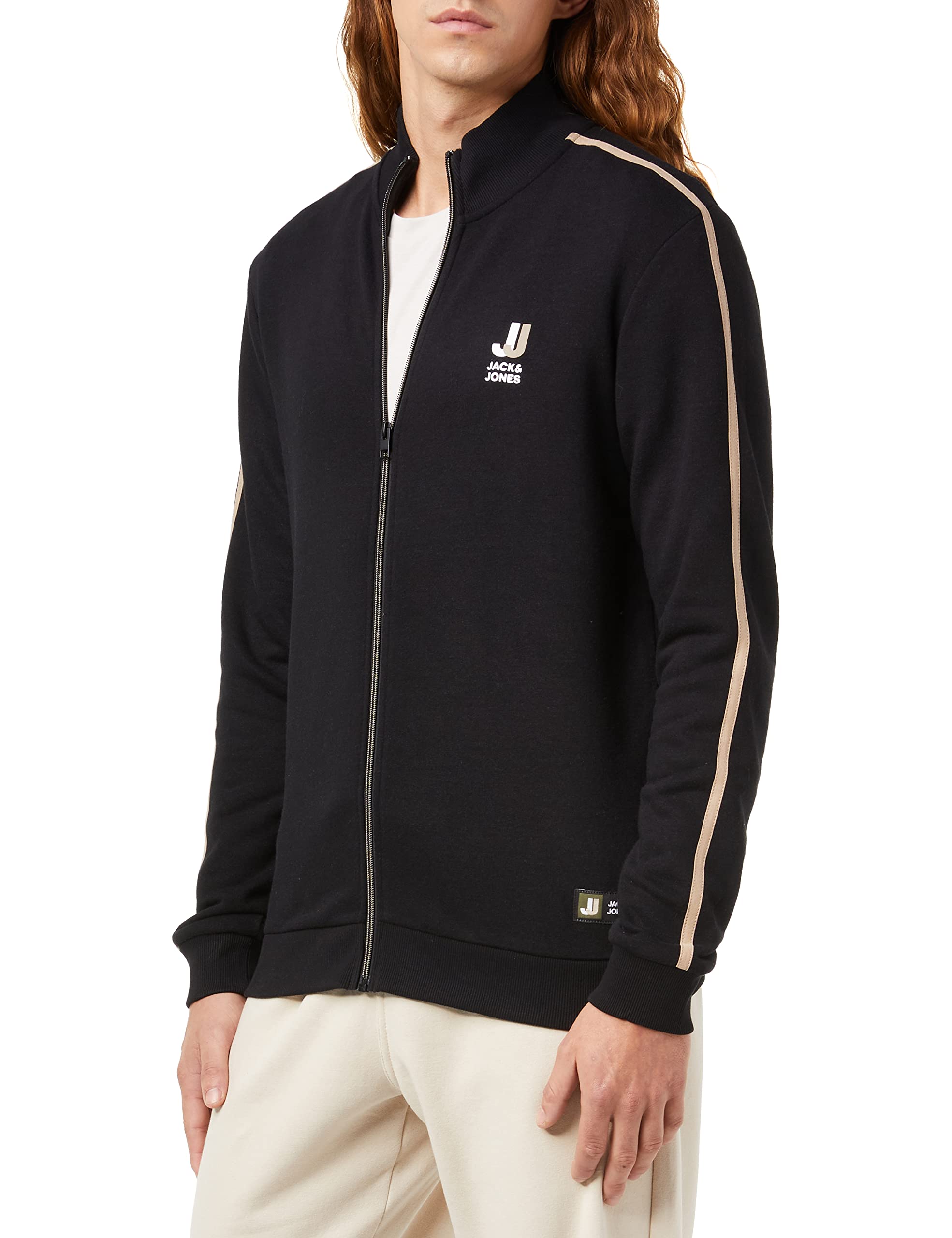 Jack & JonesMen's Jcologan Block Sweat High Neck Zip Sn Sweatshirt
