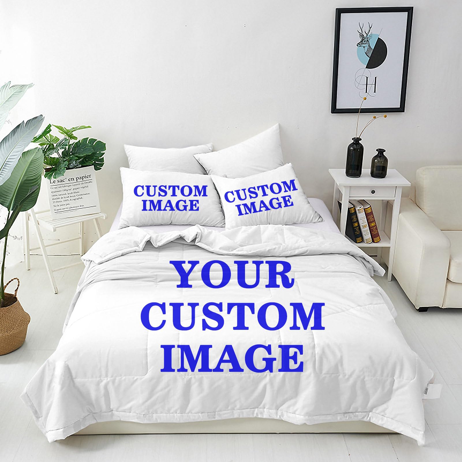 ANHOPE Custom Duvet Cover Set Customized Pattern & Size 3 Pcs Bedding Set for All Season 3D Printed Pattern - 0353 Personalised Quilt Cover for Kids Adults Birthday Wedding — image 1