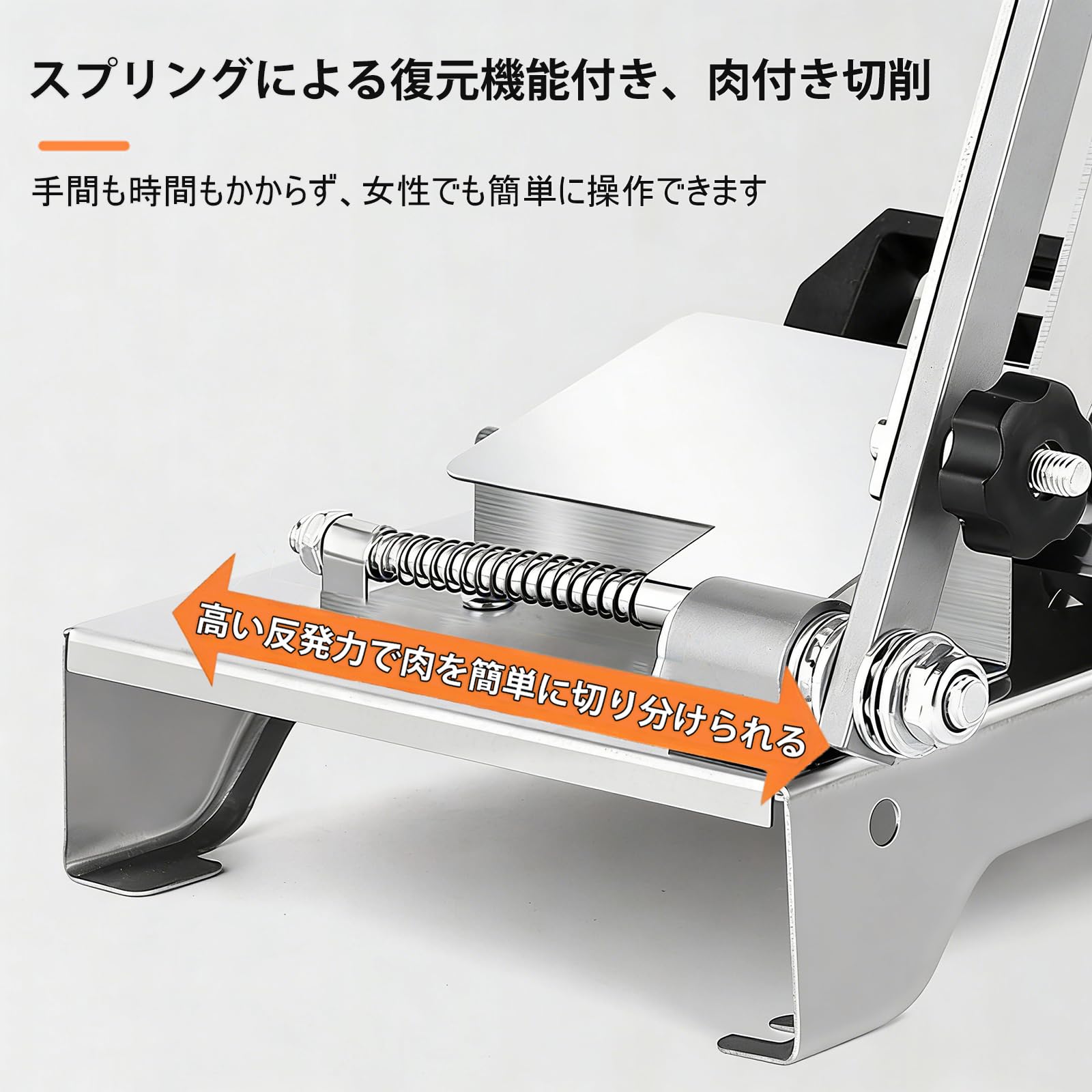 Amazon | ローストビーフカッター，肉スライサーの厚さ調整可能