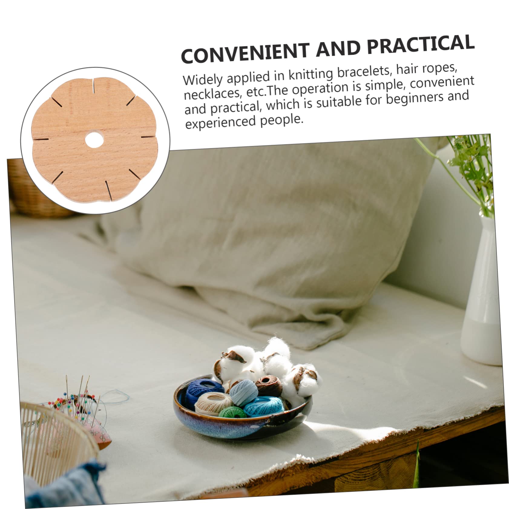 IWOWHERO Bracelet Making String Multi-Functional Versatile Rope Braiding Tool Portable Hand Knitting Jig for DIY Craft Knitting