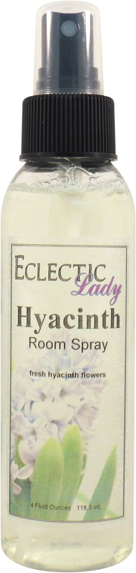 Eclectic LadyHyacinth Floral Room Spray - Original Strength Air Freshener Mist for Home, Room & Office (4 Ounces)
