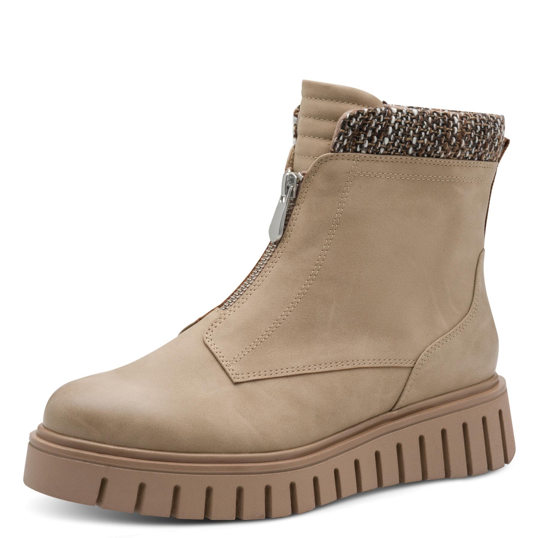 MARCO TOZZI Women's 2-25473-45 Fashion Boots, Taupe Comb, 41 EU, Taupe, 8.5 UK