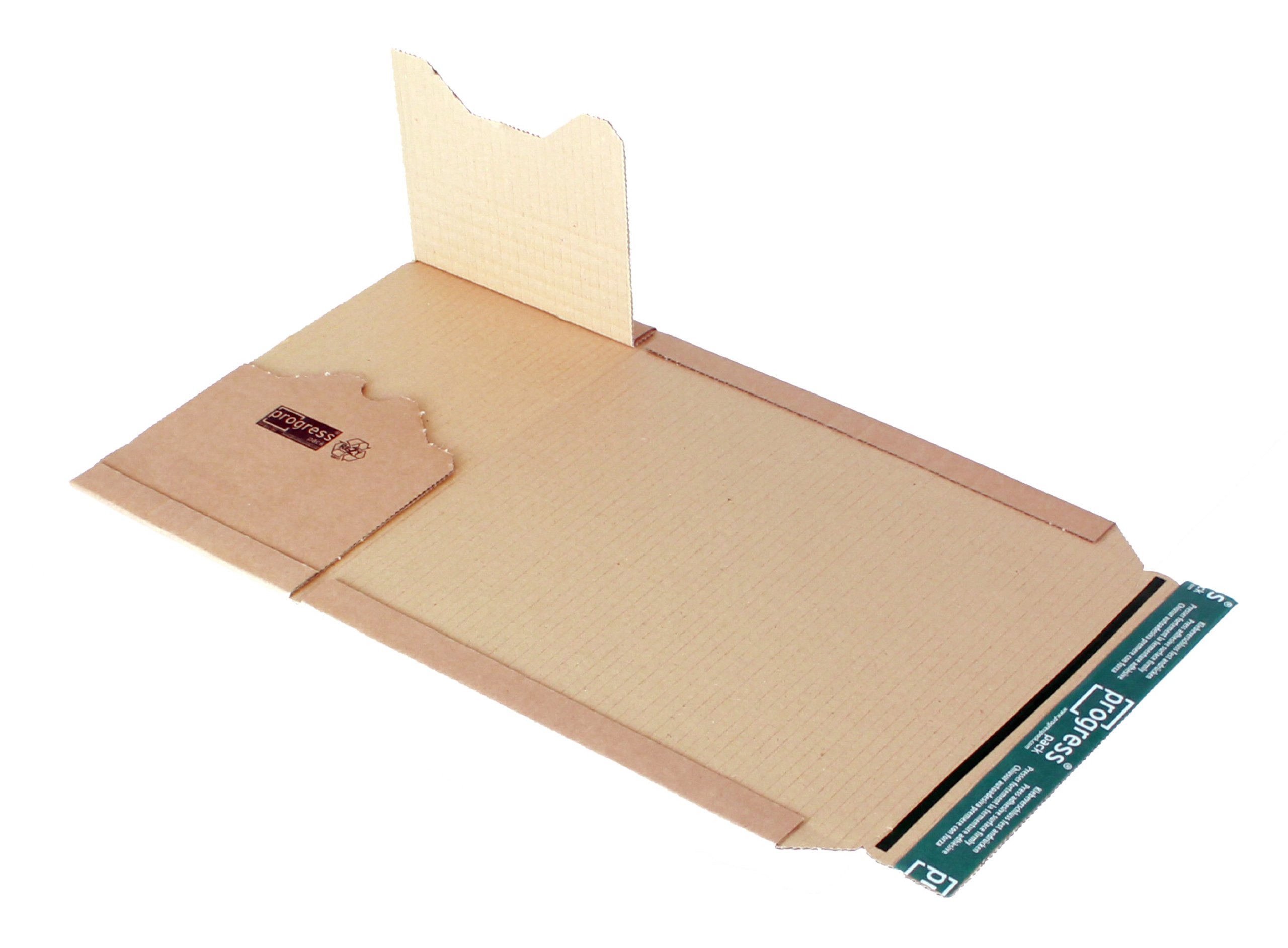Universal-Versandverpackung Premium PP B02.04 aus Wellpappe, DIN A5+, 249 x 165 x bis 60 mm, 20-er Pack, braun