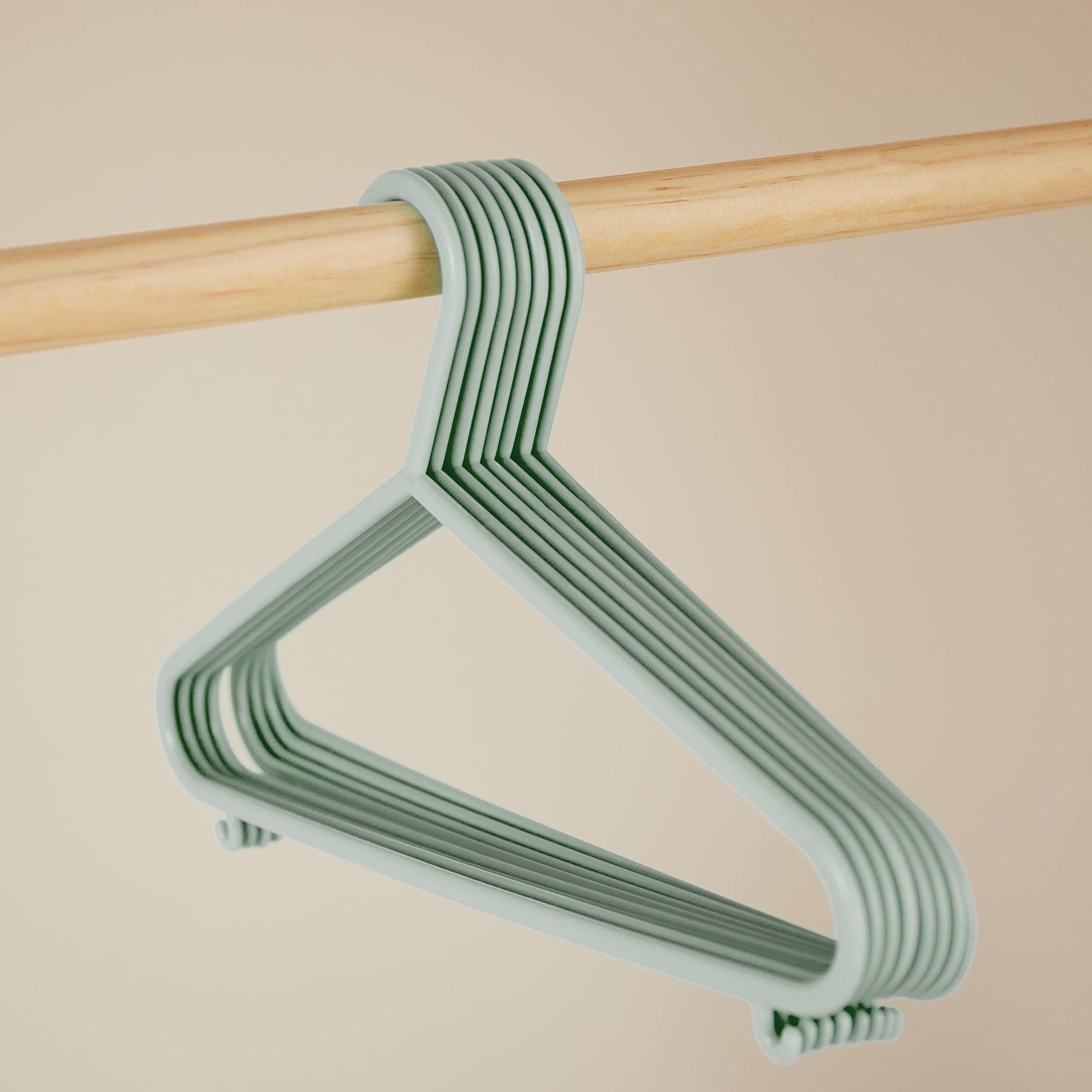 Bieco Grucce appendiabiti per bambini 8 pezzi colore menta 30 cm plastica