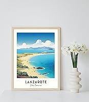 Vista 3 de Lanzarote Travel Print, Lanzarote - Islas Canarias