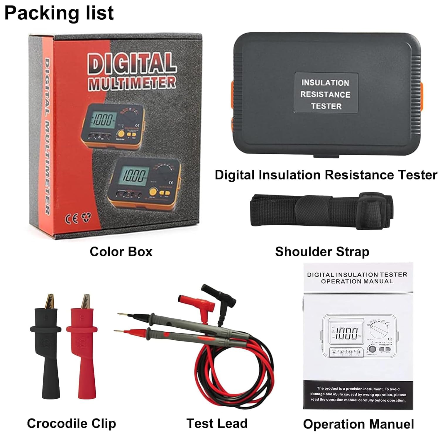 VC60B+ Digital Insulation Resistance Tester Megohm Meter — Amazon image 3