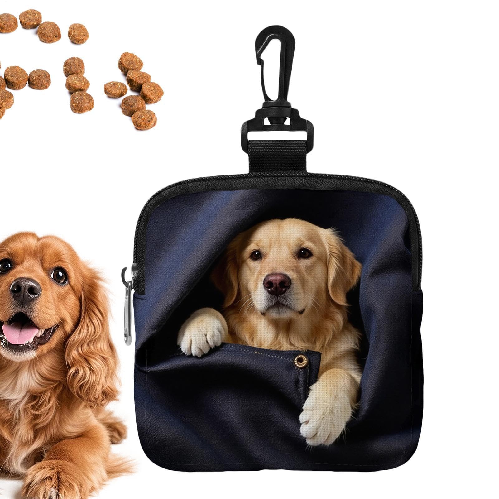 Bolsas de entrenamiento de aperitivos para mascotas con clips de soporte en estilo minimalista