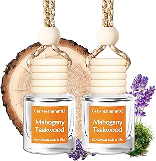 Ambientador colgante para automóvil, aroma duradero, bonitos ambientadores para mujeres, paquete de 2 difusores de aceite esencial no tóxicos, fabricado en Estados Unidos