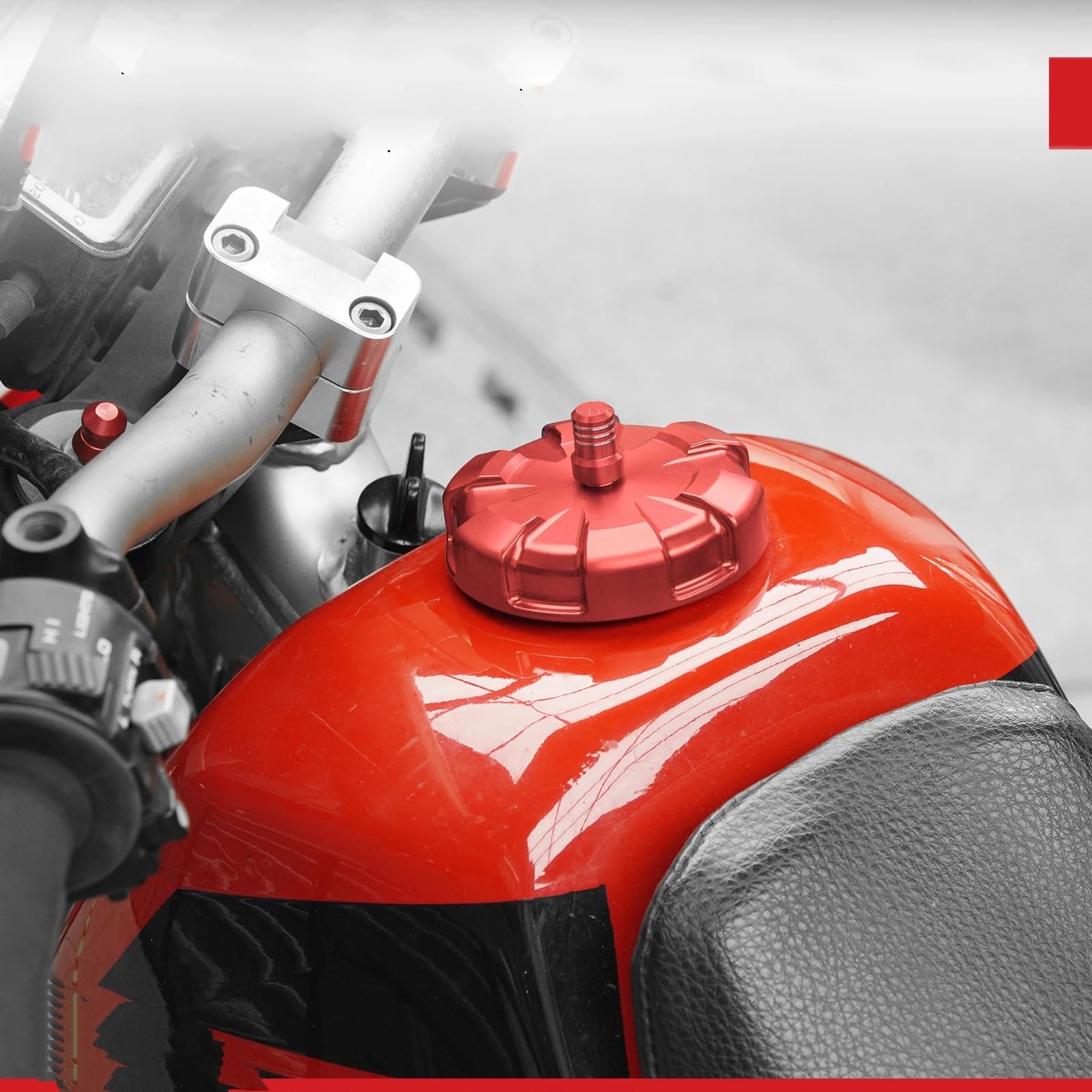 Tappo Serbatoio Per XR 650L XR650L XR 650 L 1993~2025 | Kit Valvola Di Sfiato Per Tappo Serbatoio Carburante Moto In Alluminio(Black)