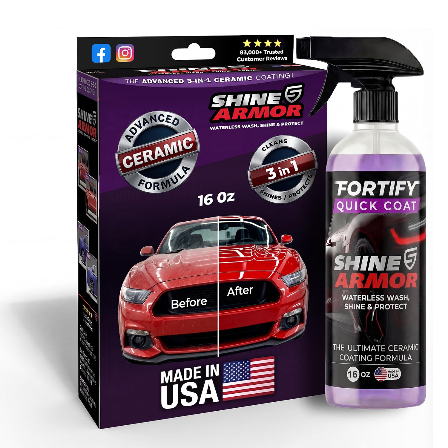 SHINE ARMOR Fortify Quick Coat Bottle