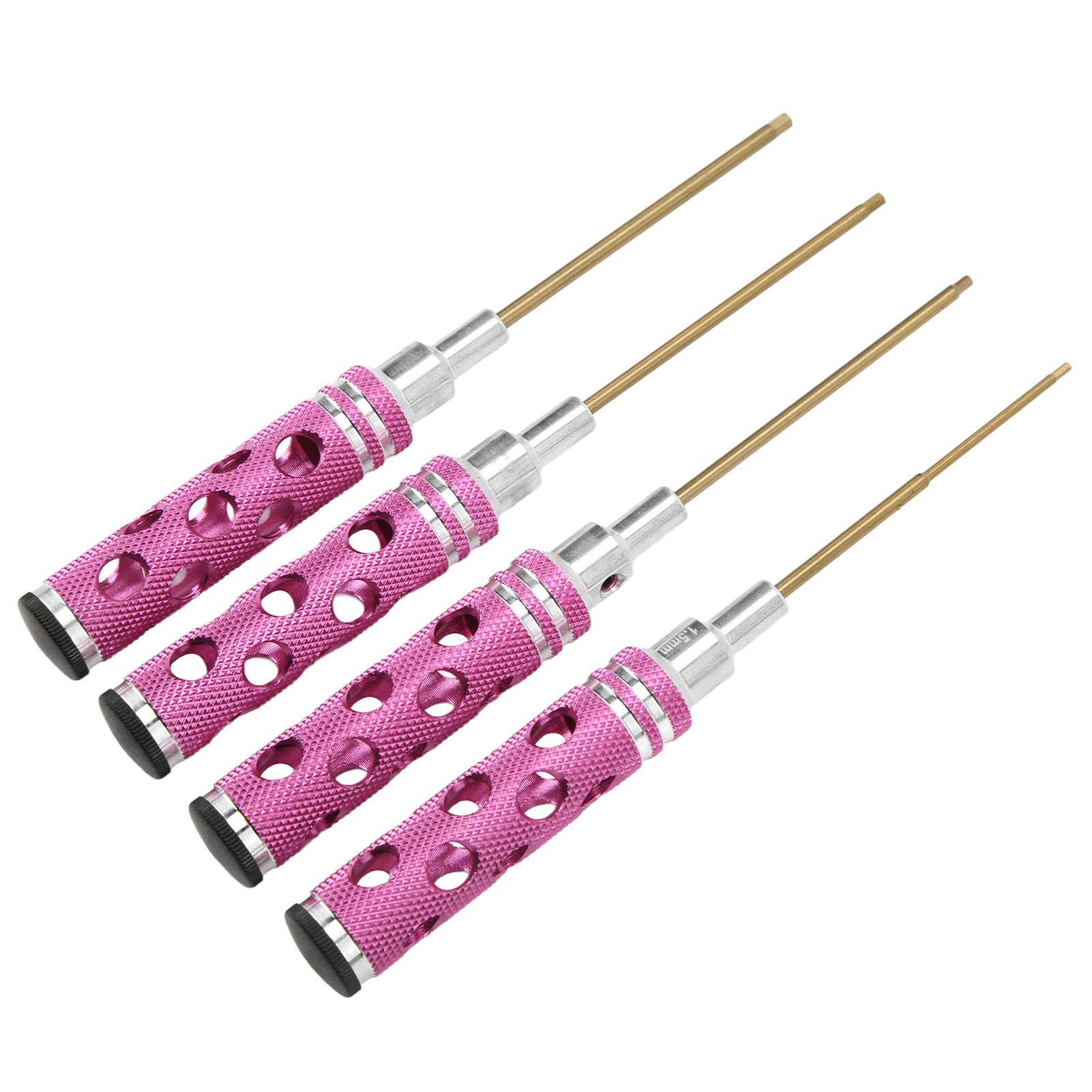 Llave de Vaso Hexagonal RC, juego de destornilladores hexagonales huecos de aluminio resistente y ligero para Barco Modelo RC Purple