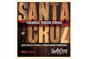 Santa Cruz Guitar Strings Mid Tension: Parabolic Tension for Exceptional Tone