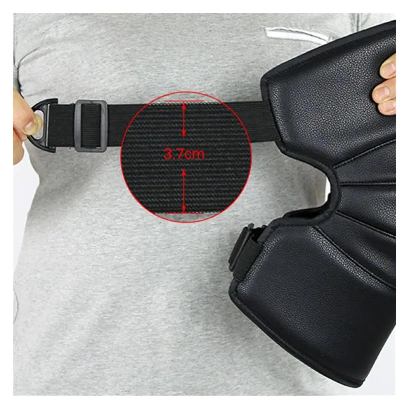 MRKU Genouillères de Sport antidérapantes, Chauffe-genouillères de Protection pour Moto, Motocross, Cyclisme, universelles, Lot de 2
