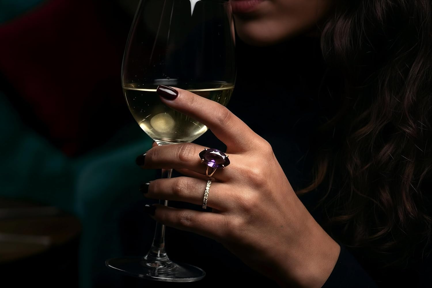 Stunning 14k Amethyst Ring - February Birthstone for Events, Celebrations, and Occasions - Amethyst Jewelry for Women - with Jewelry Box