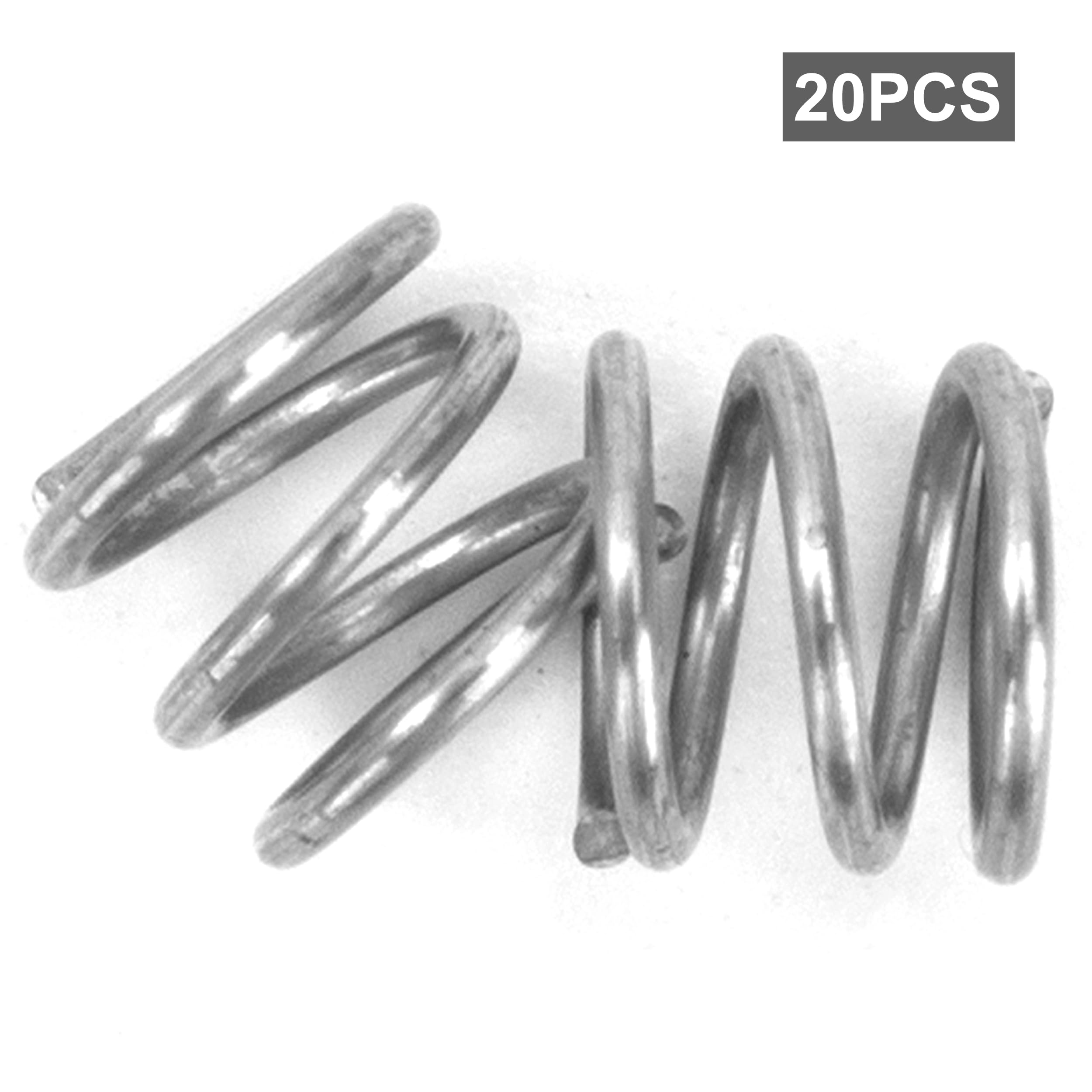20x Druckfeder Edelstahl 0,65x6x5 Mm – Max. 0,9 Kg Federkraft, Poliert, Präzise – Für Geräte, Schalter, Spielzeug & Maschinenbau