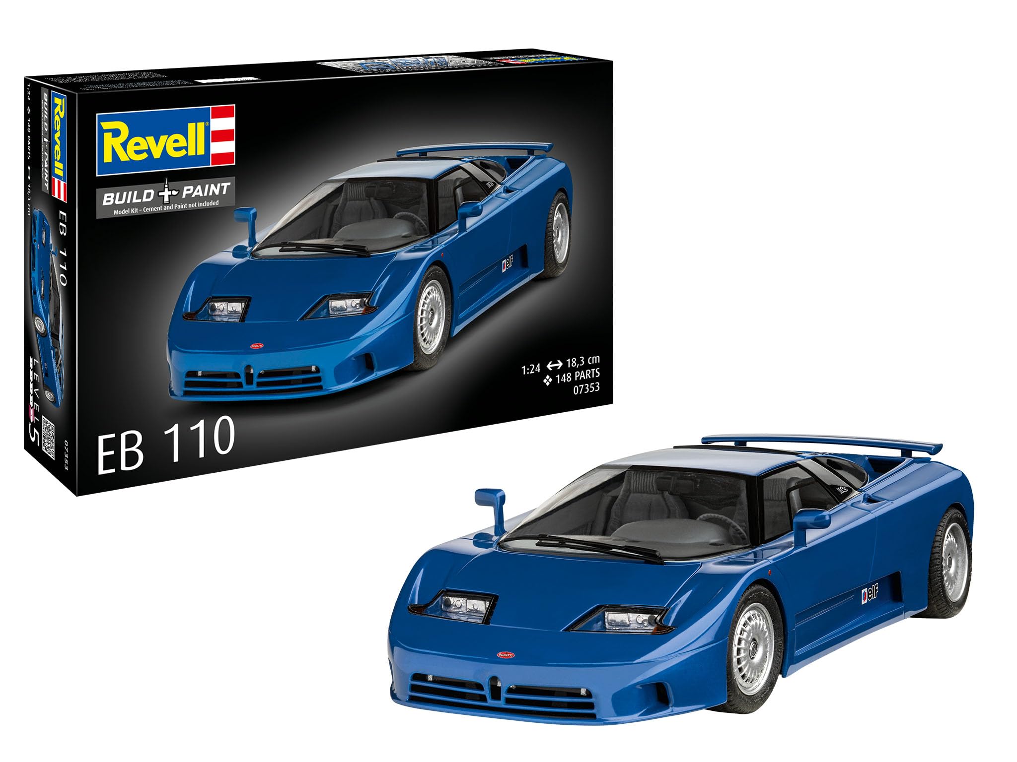 Revell 07353 EB110 1:24 Scale Unbuilt/Unpainted Plastic Model Kit