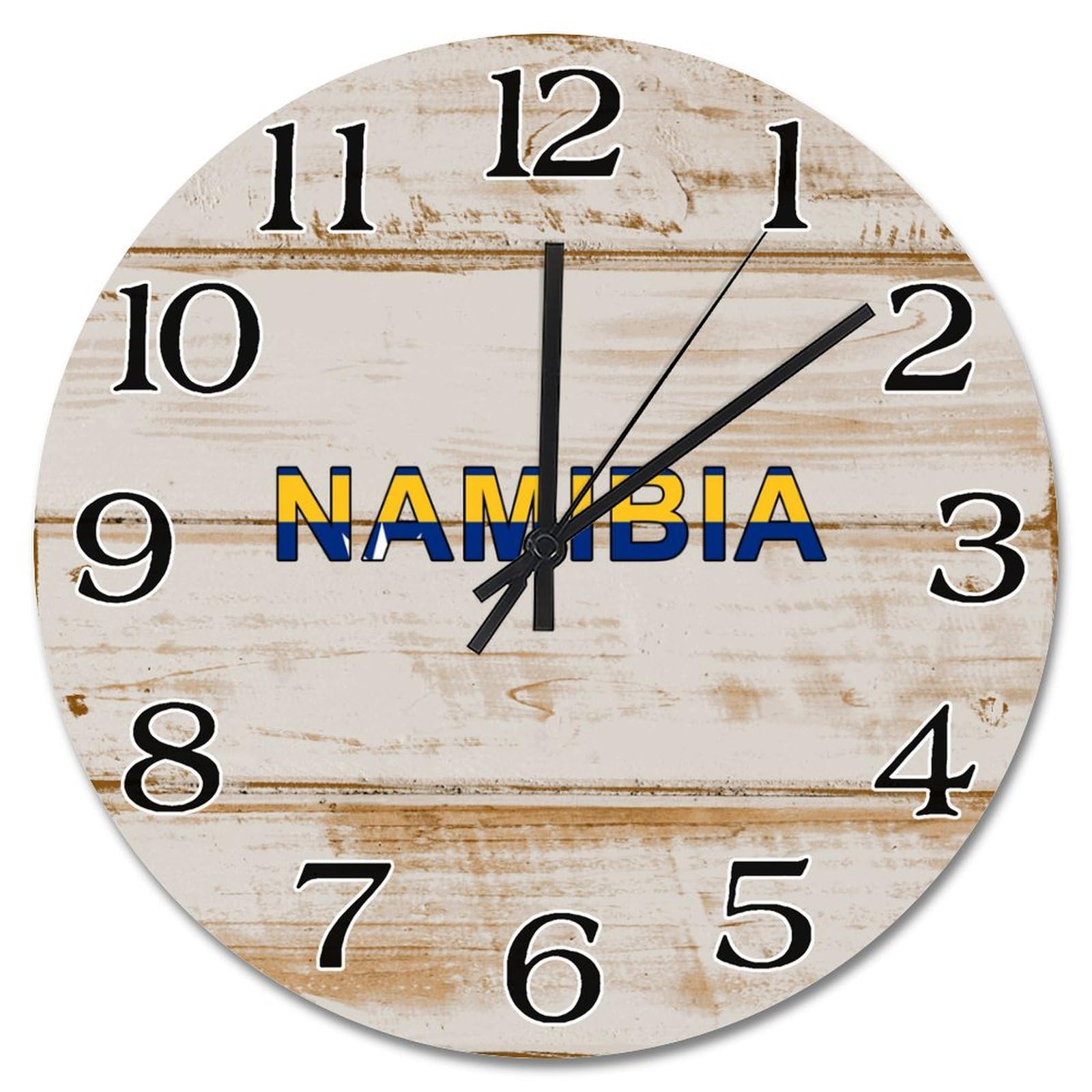 Horloge murale Nauru pour salon et ferme décoration intérieure style voyageur