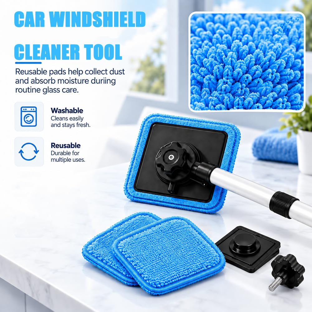 Kit de Nettoyage magnétique Double pour Pare-Brise de Voiture, sans Traces