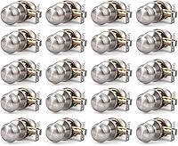 Vista 35 de KNOBWELL 8 Pack Black Door Knob for Hallway and Closet, Keyless Interior Passage Function, Round Non-Locking, Matte Black Handle